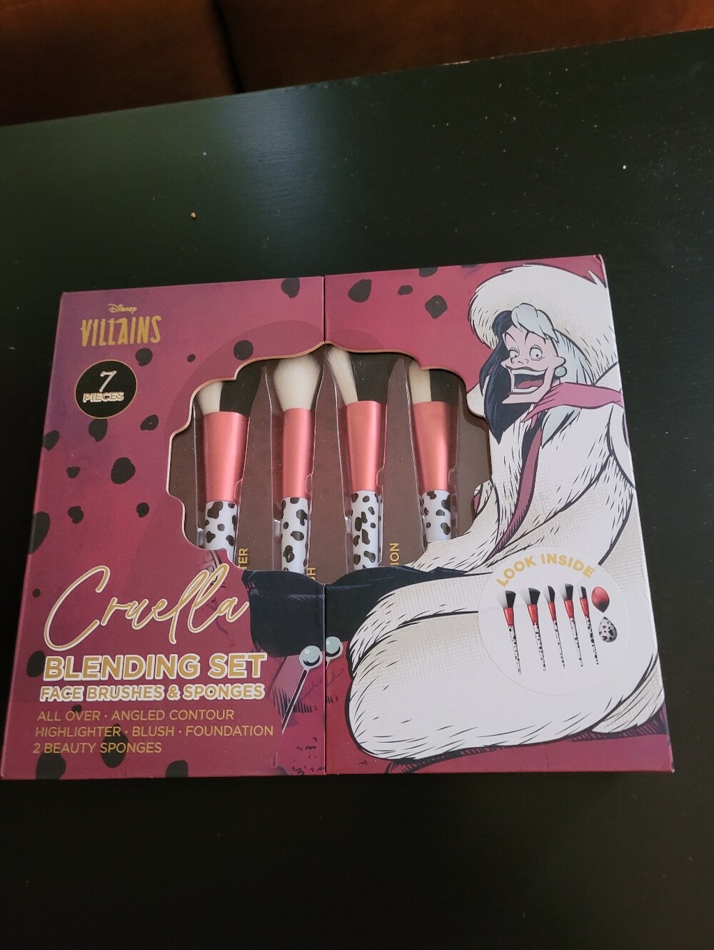 Disney Cruella Blending Brush Set - Pink & White